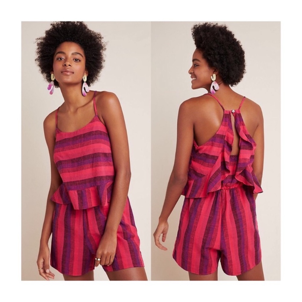 NWT Anthropologie Amadi Linen Romper